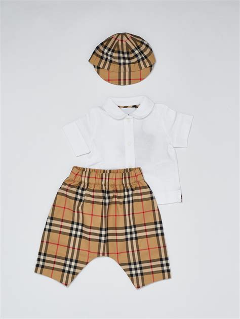 completo burberry neonata|Abbigliamento Burberry neonato .